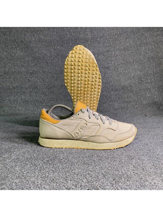 Saucony Shoes - Saucony Shoes Womens Size 8.5 Beige Canvas Low Top Casual Sneakers S60272-2